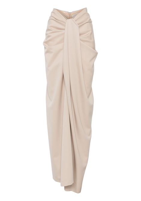 Sand beige draped trousers Giuseppe di Morabito - woman